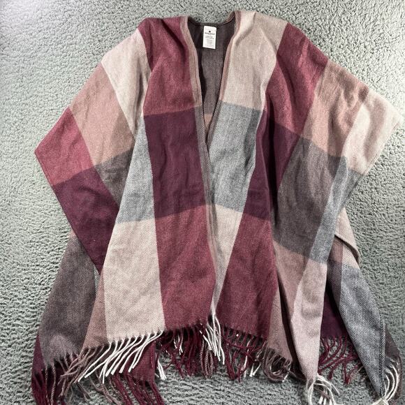 WOOLRICH COZY BLANKET WRAP WOMENS ONE SIZE FITS MOST MULTICOLOR DAPHINE PLAID - Picture 1 of 6